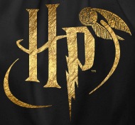 Harry Potter Logo Black Chrome Premium Emblem | Popcultcha | Fan Emblem